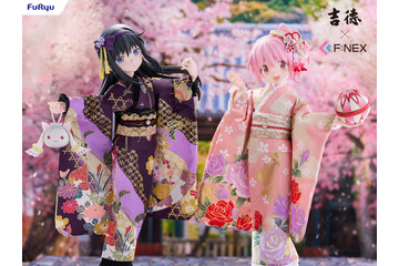 「まどマギ 叛逆の物語」まどか＆ほむらが“日本人形シリーズ”としてフィギュア化！ 人形の老舗・吉徳コラボ 画像