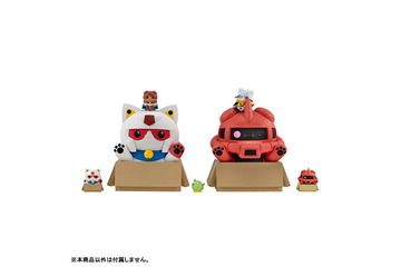 “ニャンダム、いきまーす！” 猫耳生やした「ガンダム」出撃♪ シャア専用ザクと揃えたいソフビ登場 画像