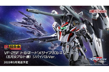 「劇場版マクロスF」よりDX超合金「VF-25F トルネードメサイアバルキリー」がリバイバル商品化！本体、トルネードパーツの艶消し処理により質感アップ 画像