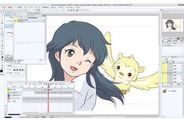 「CLIP STUDIO PAINT」でアニメ制作も　 うごくイラスト機能が実装 画像