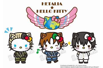 「ヘタリア TWT」とハローキティがコラボ　イタリア・ドイツ・日本に扮したキティ登場 画像