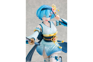 「リゼロ」スリットから覗く太ももがセクシー！ 刀を構えたラムが和装の“戦装束”で出陣♪ フィギュア登場 画像