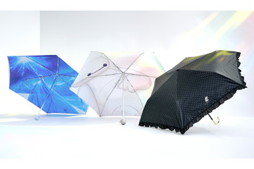 「アナ雪」エルサやベイマックス、マリーちゃんをデザイン♪ ディズニーキャラの晴雨兼用折りたたみ傘が登場 画像