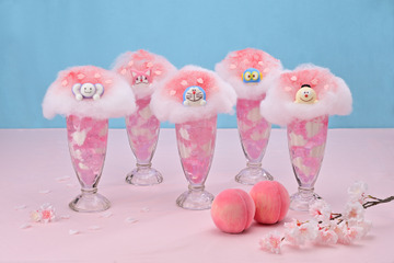 「ドラえもん F’sキッチン」さくらテーマのドリンク登場♪ ポコニャンやパーマン1号、コロ助たちと春の陽気を満喫 画像