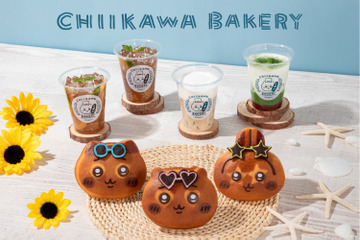 ちいかわ、ハチワレ、うさぎが日焼けしちゃった!? サングラスもバカンス気分♪「ちいかわベーカリー」夏仕様のパンとドリンクが登場 画像