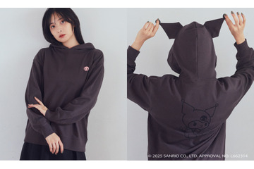 「サンリオ」マイメロ＆クロミの“耳”付きパーカーでなりきり気分♪ かわいすぎる 「earth music&ecology」コラボアイテム 画像