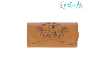 「夏目友人帳」ニャンコ先生、牛革仕様のレザーキーケース＆カードケースに…蝶を追いかける姿もデザイン 画像