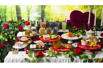 「ディズニー ツイステ」ハーツラビュル寮の“ティーパーティー”にご招待♪ 王冠やトランプを模したメニュー＆グッズ登場のカフェ開催 画像