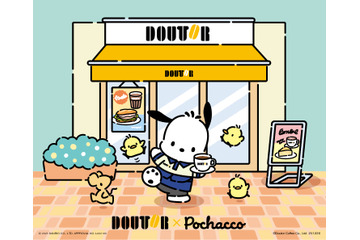 「サンリオ」ポチャッコ×ドトールの“福袋2026”登場！ ユニフォーム姿が可愛いすぎ♪ 10月24日予約開始 画像