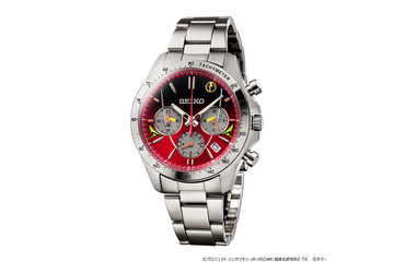 「2号機、発進！」エヴァ新幹線が腕時計に！エヴァ2号機をモチーフにした鮮やかな赤に注目 画像