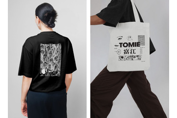 ホラーマンガ家・伊藤潤二、“富江の誘惑”アロマキャンドルや“飛び出す富江”Tシャツも！「WEEK END」コラボ第2弾 画像