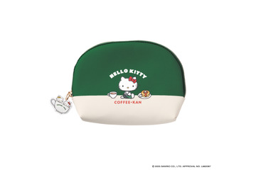 ハローキティと珈琲館が初コラボ！ カフェの制服を着たキティ＆ミミィがデザインされた巾着バッグやポーチが登場 画像