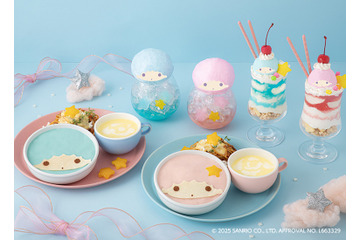 キキ＆ララの“ゆめかわ”全開♪ 星空オムカレーやふわふわ雲コーヒーも！ オリジナルメニュー＆グッズのカフェ開催 画像