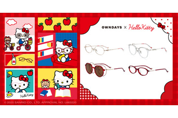 ハローキティの愛らしさが目元に☆ リボンや耳をモチーフにしたアイウェア登場！Y2Kテイストも楽しめる♪ 画像