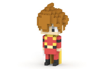 「サイボーグ009」島村ジョーたちをドット絵調で立体化！手のひらサイズの組み立てフィギュア登場 画像