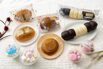 猫づくし♪ 三毛猫や肉球、しっぽがキュートで…食べるのもったいない!! セブン‐イレブンで「にゃんこ発見！」企画開催 画像