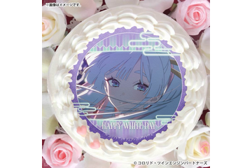 「超かぐや姫！」かぐや・酒寄彩葉・月見ヤチヨがホワイトデーのスイーツに♪ 缶バッジ付きケーキ＆マカロンが登場 画像