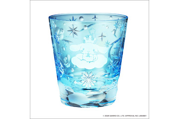 キラキラ光るシナモンが眩しい…！「サンリオ」シナモロールがデザインされた限定500個の江戸切子グラス登場 画像