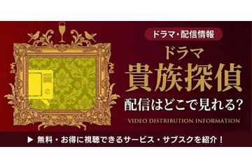 ドラマ「貴族探偵」の配信はどこで見れる？視聴方法やキャストも紹介 画像