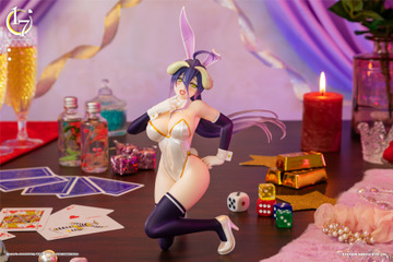 アルベドのセクシーな白バニー…♪ 「オーバーロード」ナザリック地下大墳墓の守護者統括がまさかの白兎に!? 4月より全国のアミューズメント施設に登場 画像