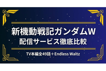 「新機動戦記ガンダムW」の配信はどこで見れる？サブスクを徹底比較 画像