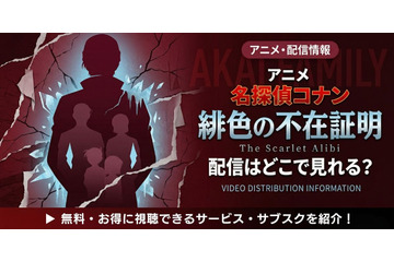 TVシリーズ特別編集版「名探偵コナン 緋色の不在証明」の配信はどこで見れる？見放題サブスクまとめ 画像