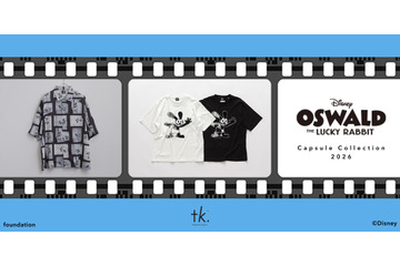 「ディズニー」ミッキー&オズワルドをデザイン♪モノトーンでシックな「tk.TAKEO KIKUCHI」カプセルコレクション登場 画像