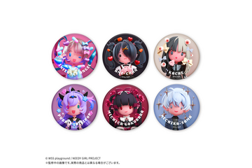 「ニディガ」超てんちゃん、あめちゃんの立体的なちびキャラがクセになる可愛さ♪ 「JEWELYC! COLLECTION」よりアクリルチャームや缶バッジが発売！ 画像