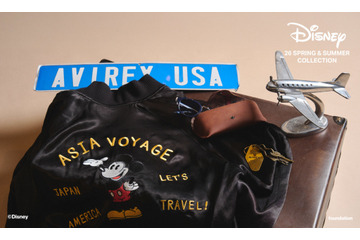「ディズニー」クラシックな世界観がエモい…！スカジャンやTシャツが登場♪ミリタリーブランド「AVIREX」コラボ 画像