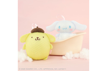 ポムポムプリン＆シナモンと素敵なバスタイムを♪ 錆びない鈴入りでお風呂時間を楽しくしてくれる 画像