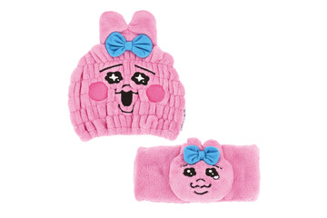 「おぱんちゅうさぎ」吸水速乾タオルキャップ＆ヘアターバン登場！耳とリボンまで立体的に再現したキュート仕様 画像