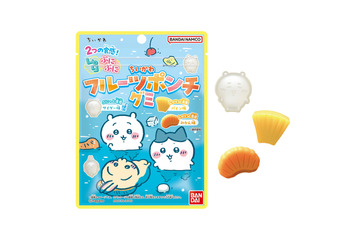 「ちいかわ」“サイダーフルーツポンチ湧きどころ”がグミに♪ ちいかわ、ハチワレ、うさぎ型で可愛い＆美味しそう☆ 画像