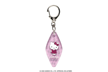 「サンリオ」キティやマイメロが大人かわいいアニマル柄に！ぷっくり加工がキュートなモーテルキーホルダーが新登場♪ 画像