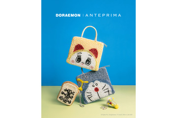 ドラえもん＆ドラミちゃんが、きらきらワイヤーバッグに☆ ひみつ道具“アンキパン”はポーチに!? 「アンテプリマ」コラボ登場 画像