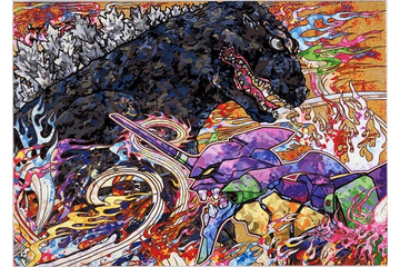 「ゴジラ対エヴァンゲリオン」を村上隆が描く　コラボビジュアル第3弾公開 画像