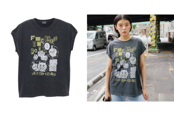 「ちいかわ」うさぎの“ハヤル”Tシャツ爆誕！ mofusand＆コウペンちゃんも集結♪ 全14コンテンツのヴィンテージ風Tシャツ登場 画像