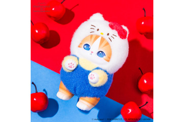 にゃんて可愛さ…！「mofusand」のにゃんこたちが“サンリオ”キャラの着ぐるみ姿に♪ 全6種のアクセぬい登場 画像