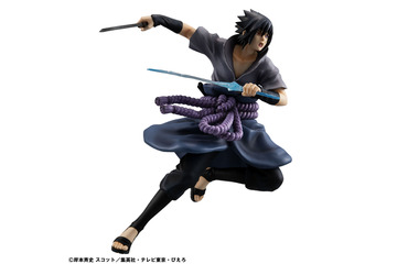 “オレもお前のところに行くとしよう…お前を切りに！！”「NARUTO-ナルト- 疾風伝」サスケの忍界大戦バージョンのフィギュアが再販！写輪眼＋輪廻眼や鬼気迫る表情の差替えパーツも付属 画像
