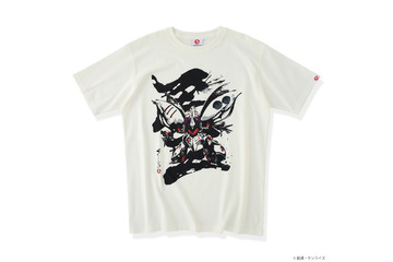 ZZガンダム、キュベレイ、クィン・マンサを躍動感のある筆絵タッチで表現！「ガンダムZZ」放送40周年を記念したTシャツ発売 画像