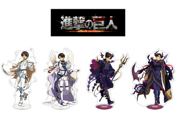 “悔いが残らない方を選べ”「進撃の巨人」エレンとリヴァイが天使＆悪魔に！ イラストレーター・夢ノ内の可愛いミニキャラグッズも新登場 画像