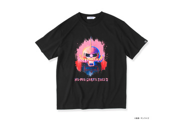 存在感がすごい！ ガンダム、シャアザク、ザクIIをスプレーアート風に表現！「STRICT-G」新シリーズのTシャツ登場 画像