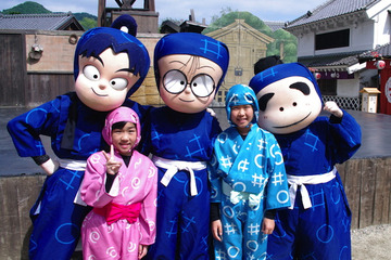 江戸ワンダーランド 日光江戸村が30周年を記念して「忍たま」とコラボ 福くんと夢ちゃんがイベントを体験 画像