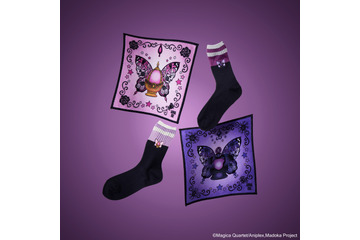 ANNA SUI×まどマギ コラボ！まどか＆ほむらの財布やバッグ、ソウルジェムのネックレスなど登場 画像