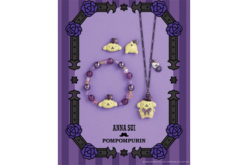 「サンリオ」ポムポムプリンがタキシード風スタイルでちょっぴりジェントルに♪「ANNA SUI」コラボアクセ登場 画像