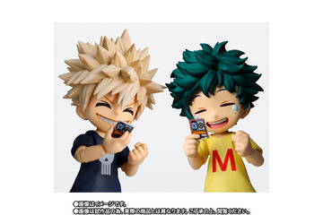 「ヒロアカ」デクと爆豪の幼少期の姿がフィギュア化！ オールマイトのミニフィギュアなどオプションパーツ充実のプレイバリューは必見 画像