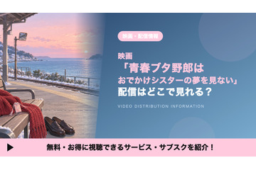 「青春ブタ野郎はおでかけシスターの夢を見ない」の配信はどこ？見放題で見れるサブスクを比較 画像