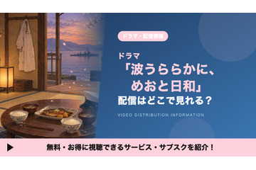 「波うららかに、めおと日和」の配信はどこで見れる？FODの見放題とDVDレンタルを調査 画像