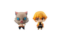 「鬼滅の刃」我妻善逸＆嘴平伊之助が“ちみっと”かわいいデフォルメフィギュアに！ 画像