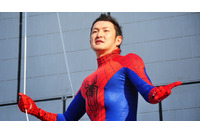 中村獅童がスパイダーマンのスーツ装着　ソニービルで映画連動企画スタート 画像