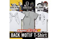 「ガンダムW」ついに来た、これが“バックモチーフTシャツ”というやつか... MSの背面にこだわった新アイテム 画像